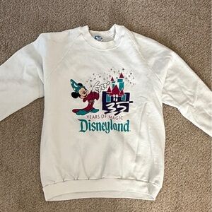 Vintage Disneyland White Sweatshirt
